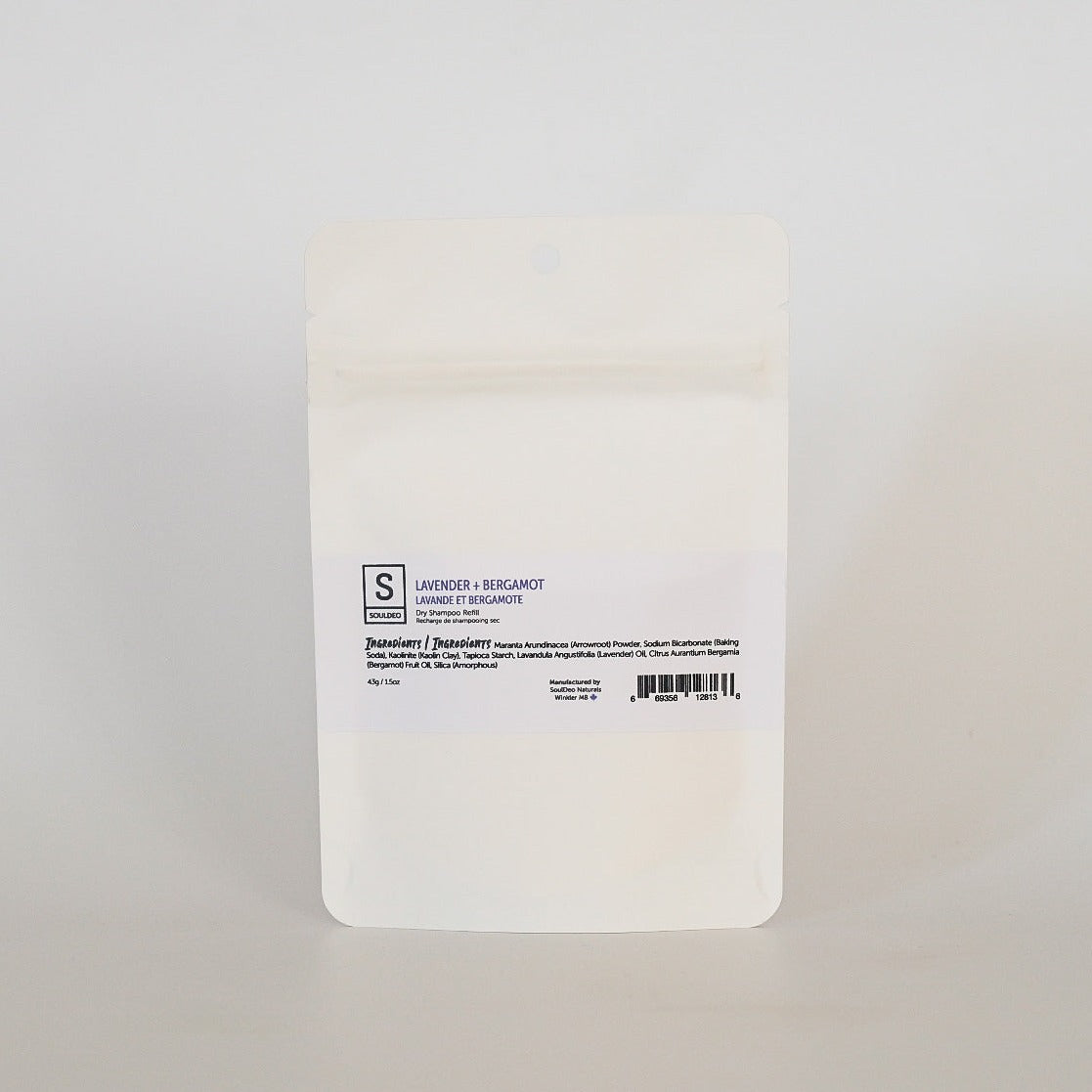 Lavender + Bergamot Dry Shampoo 1.5 oz Refill Package