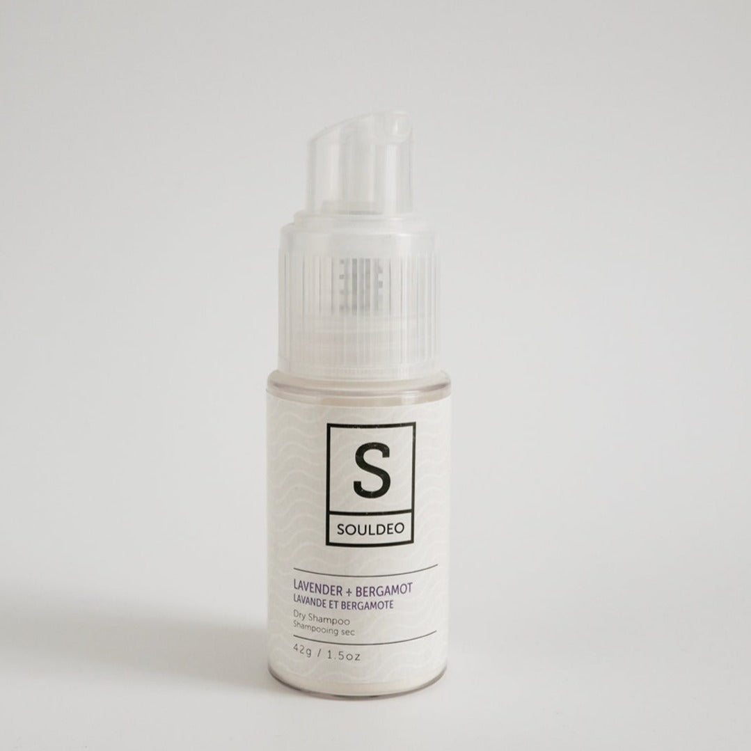 Lavender + Bergamot Dry Shampoo 1.65 oz spray bottle